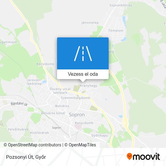 Pozsonyi Út térkép