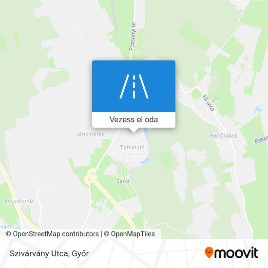 Szivárvány Utca térkép