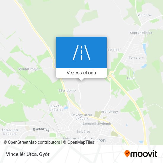Vincellér Utca térkép