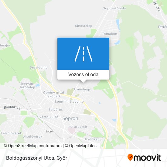 Boldogasszonyi Utca térkép