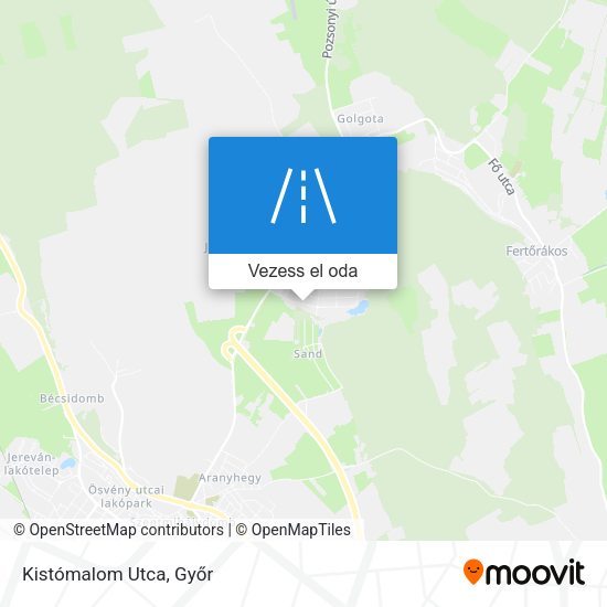 Kistómalom Utca térkép