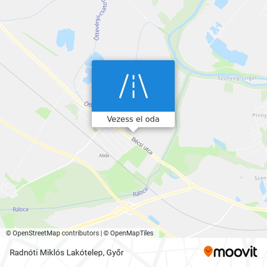Radnóti Miklós Lakótelep térkép