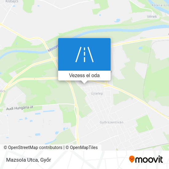 Mazsola Utca térkép
