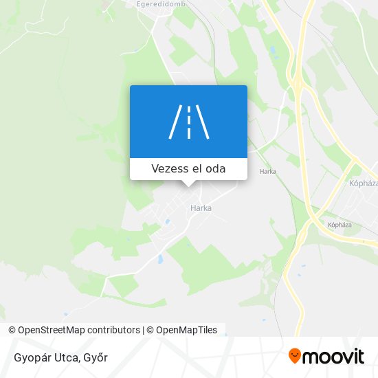 Gyopár Utca térkép