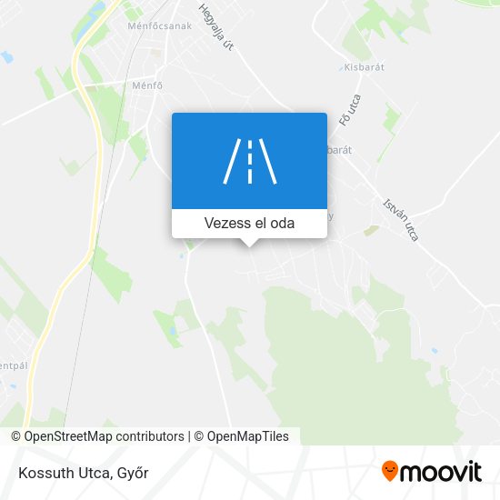 Kossuth Utca térkép
