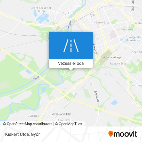 Kiskert Utca térkép