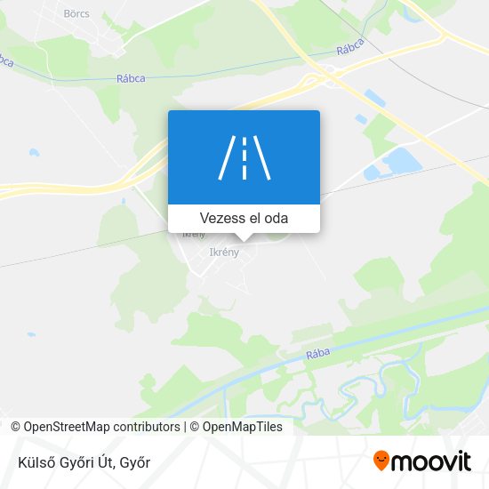 Külső Győri Út térkép