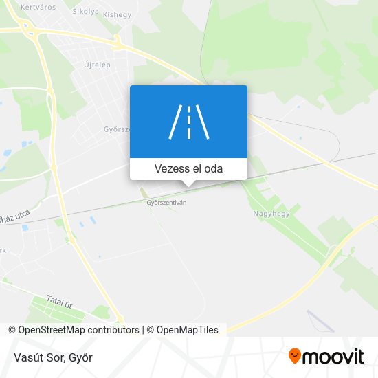 Vasút Sor térkép