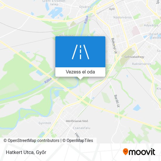 Hatkert Utca térkép
