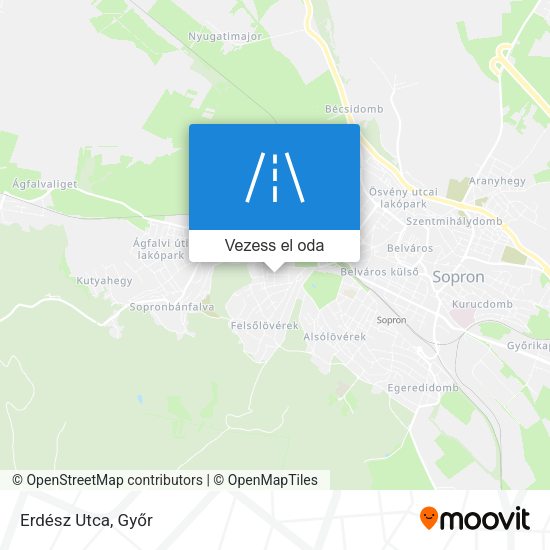 Erdész Utca térkép