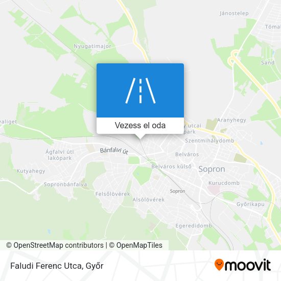 Faludi Ferenc Utca térkép