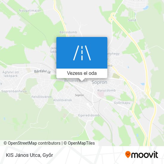 KIS János Utca térkép