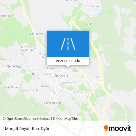 Margitbányai Utca térkép