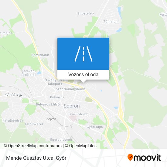 Mende Gusztáv Utca térkép