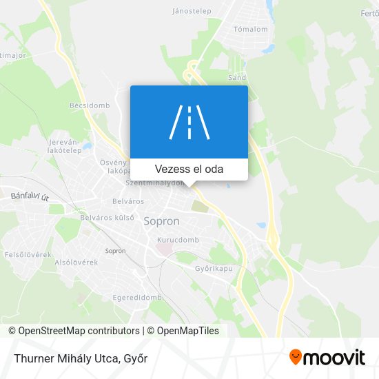 Thurner Mihály Utca térkép
