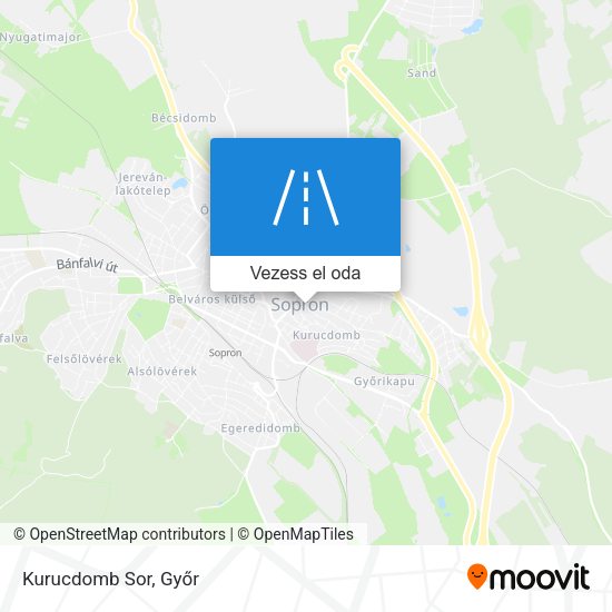 Kurucdomb Sor térkép