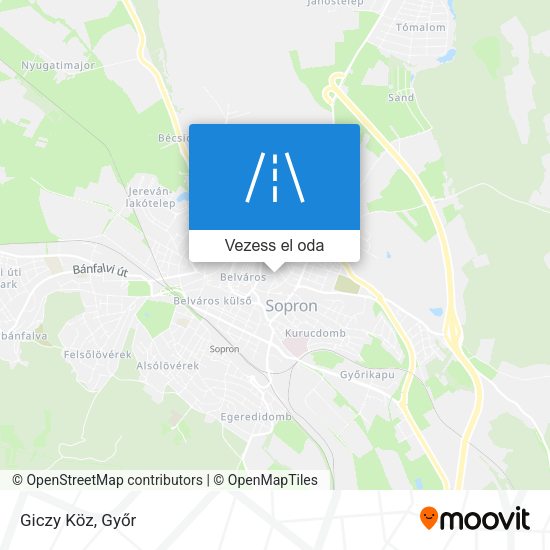 Giczy Köz térkép