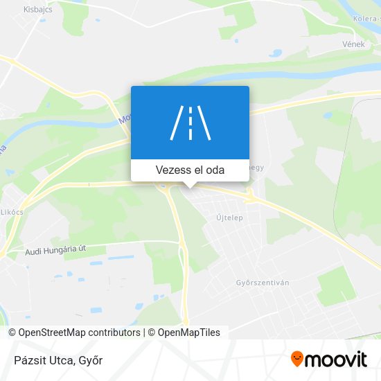 Pázsit Utca térkép