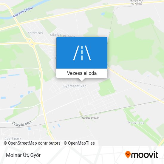 Molnár Út térkép