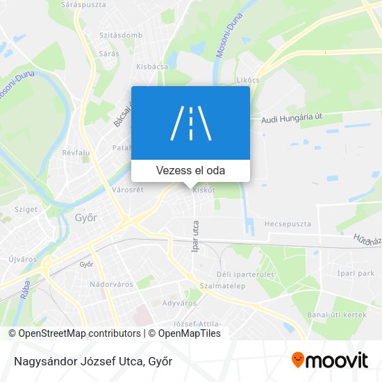 Nagysándor József Utca térkép