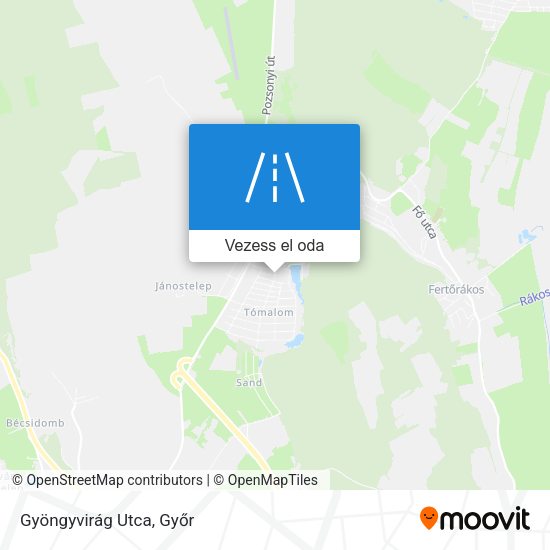 Gyöngyvirág Utca térkép