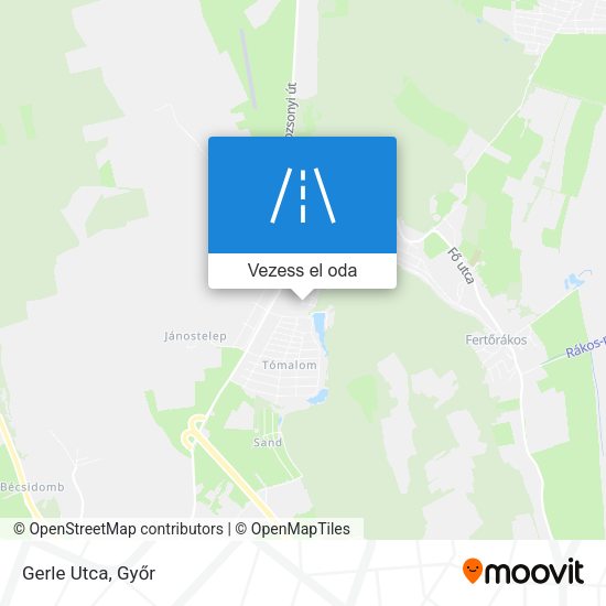 Gerle Utca térkép