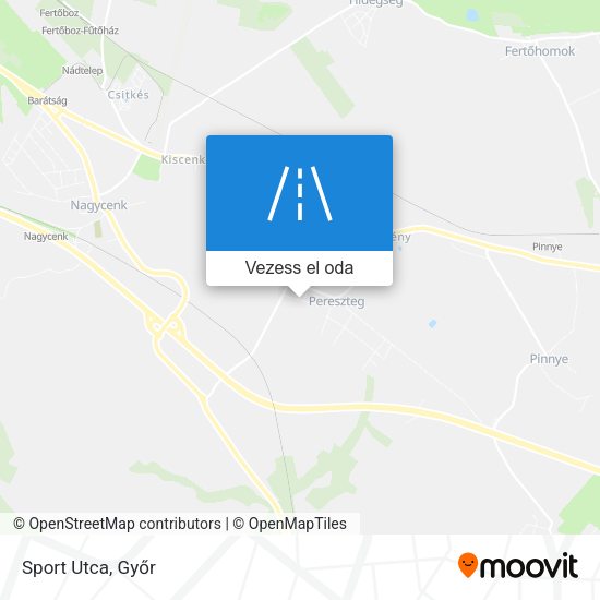 Sport Utca térkép