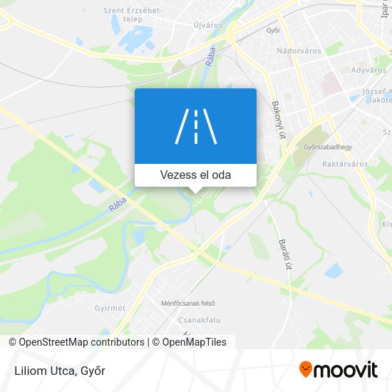 Liliom Utca térkép