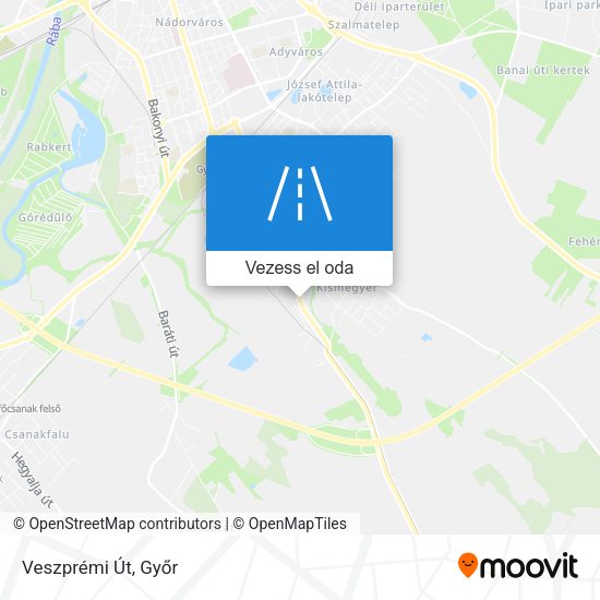 Veszprémi Út térkép