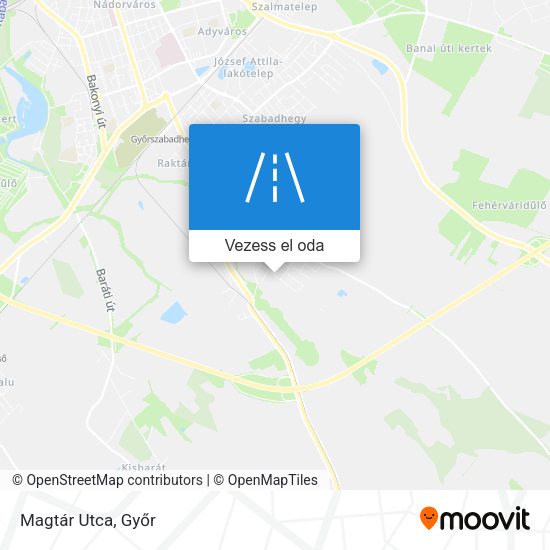 Magtár Utca térkép