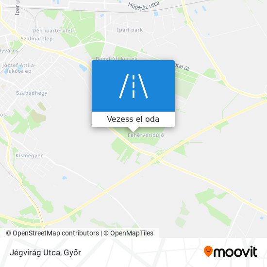 Jégvirág Utca térkép