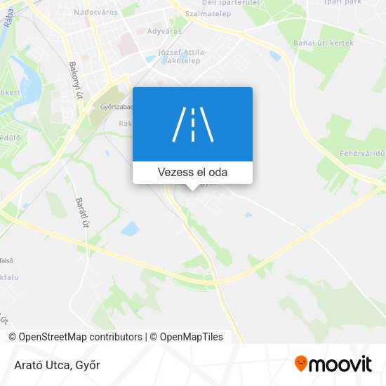 Arató Utca térkép