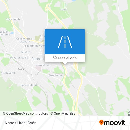 Napos Utca térkép