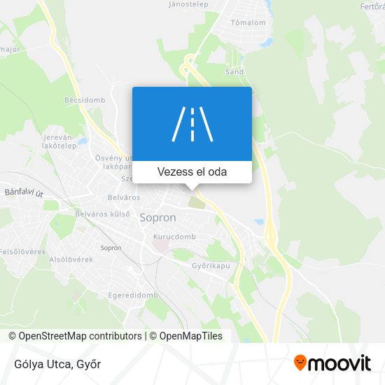 Gólya Utca térkép