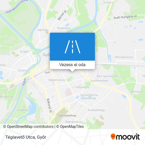 Téglavető Utca térkép