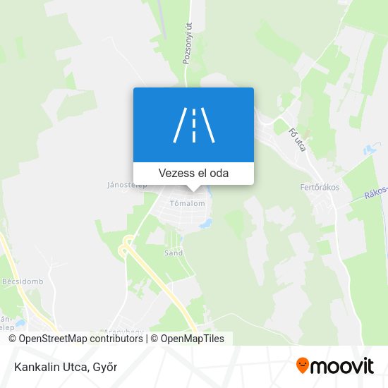 Kankalin Utca térkép