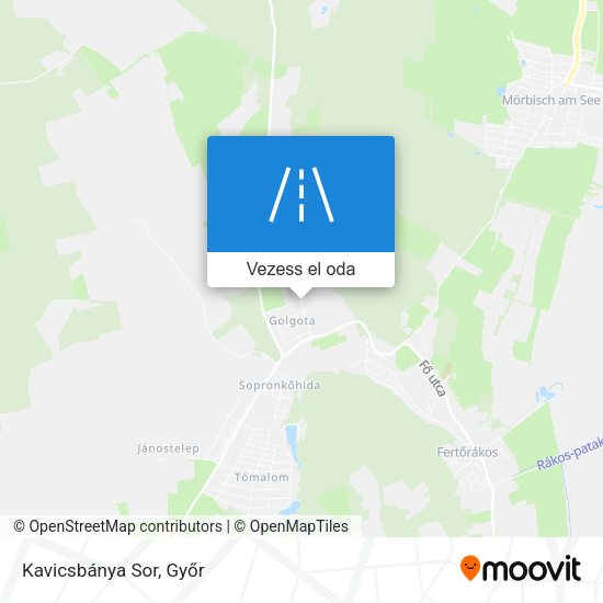 Kavicsbánya Sor térkép
