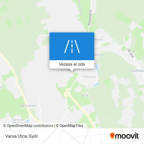 Varsa Utca térkép