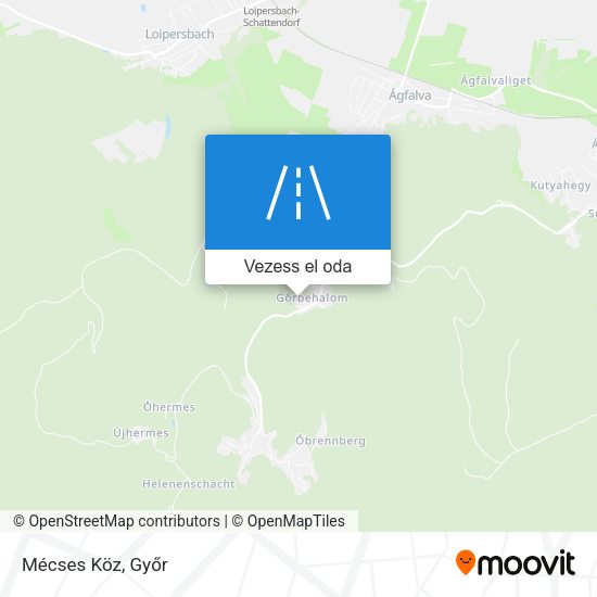 Mécses Köz térkép