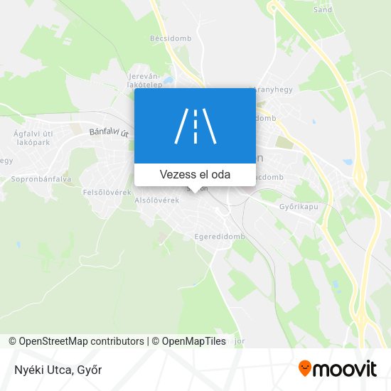 Nyéki Utca térkép