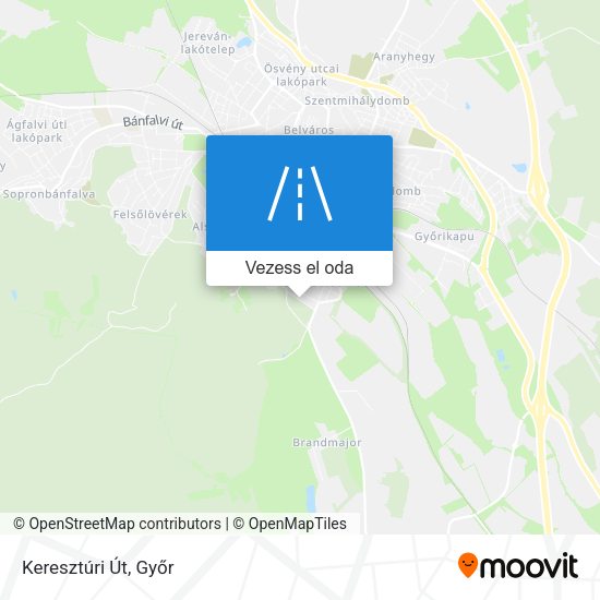 Keresztúri Út térkép