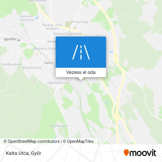 Kelta Utca térkép