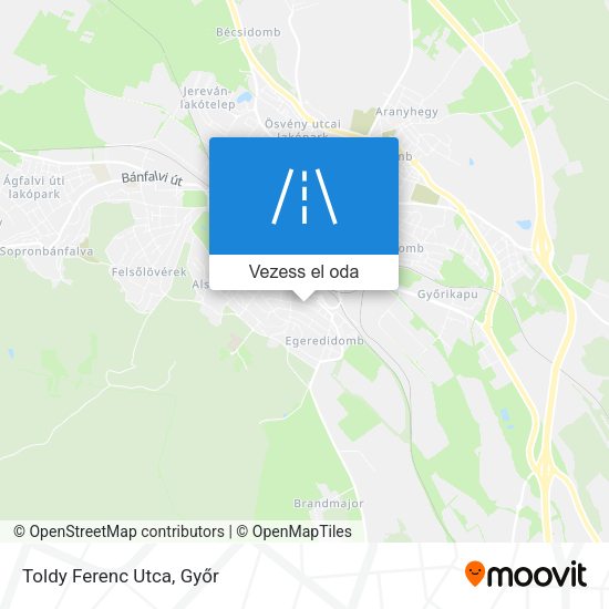 Toldy Ferenc Utca térkép