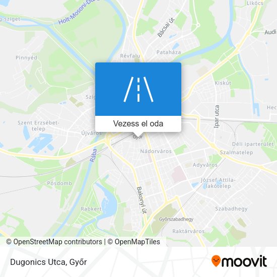 Dugonics Utca térkép