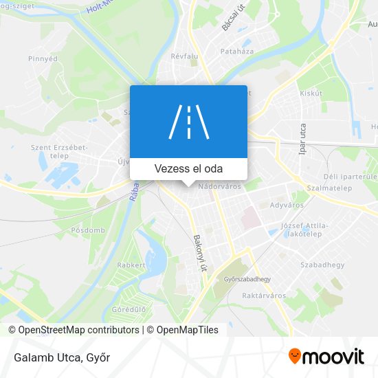 Galamb Utca térkép