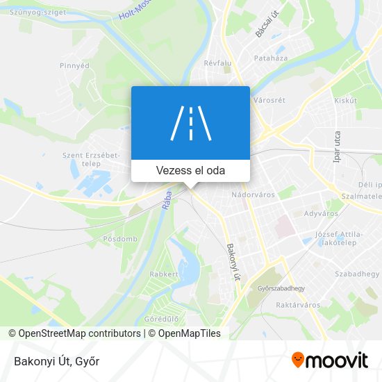 Bakonyi Út térkép