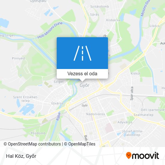 Hal Köz térkép
