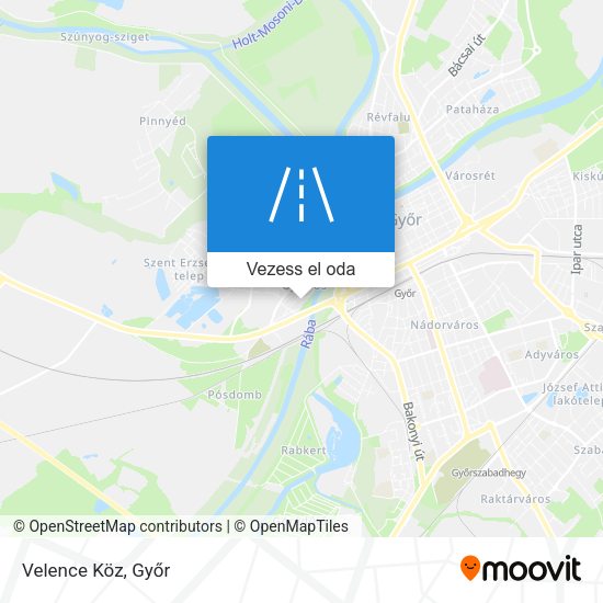 Velence Köz térkép