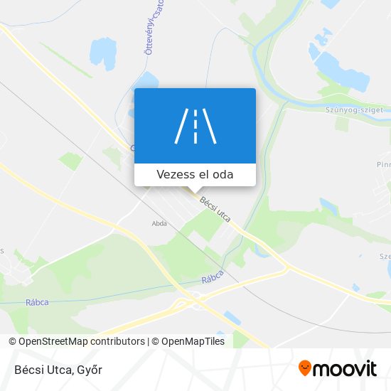 Bécsi Utca térkép