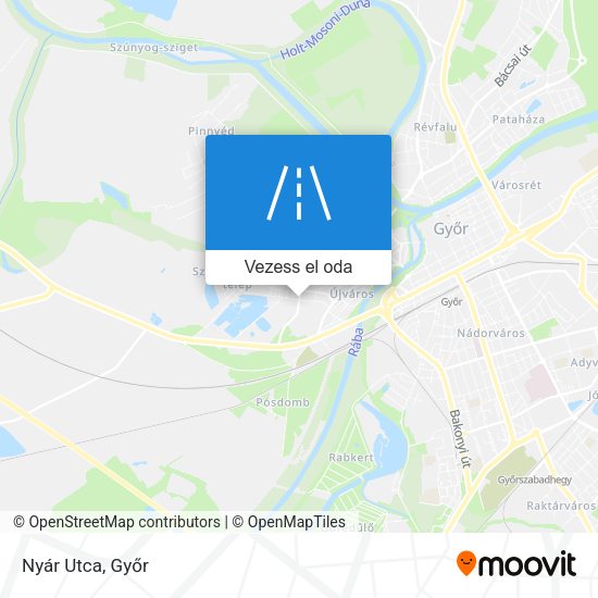 Nyár Utca térkép